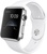 Apple Watch 42mm Stainless Steel Case with White Sport Band (MJ3V2)