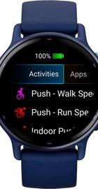 Garmin vivoactive 5 Metallic Navy Aluminum Bezel with Navy Case and Silicone Band (010-02862-12/52)