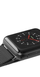 LAUT STEEL LOOP for Apple Watch 38/40/41mm Black (LAUT_AWS_ST_BK)
