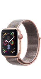Apple Watch Series 4 GPS + Cellular 40mm Gold Aluminum Case with Pink Sand Sport Loop (MTUK2, MTVH2)