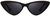Winla Fashion Design Cat Eye Sunglasses Women Black/Grey (model WL1127)