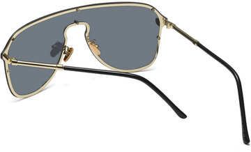HBK Sexy Luxury Rimless Sunglasses Mirror (c4 black/grey)