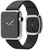 Apple Watch 38mm Stainless Steel Case with Black Modern Buckle (MJYM2)
