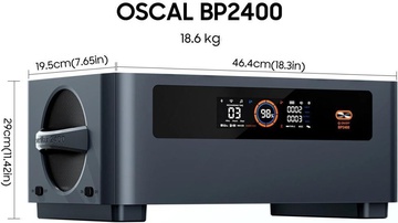 Oscal BP2400 Pro Expansion Battery