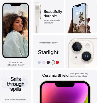 Apple iPhone 14 128GB Starlight (MPUR3)