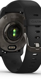 Garmin Venu 2 Plus Slate Stainless Steel Bezel with Black Case and Silicone Band (010-02496-11)