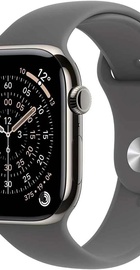 Apple Watch Series 11 GPS + Cellular 42mm Natural Tit. Case w. Stone Gray Sport Band - S/M (MF8M4)