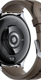 Xiaomi Watch 2 Pro Bluetooth Silver Case with Brown Leather Strap (BHR7216GL)