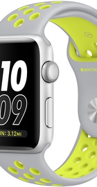 Apple Watch Nike+ 42mm Series 2 Silver Aluminum Case with Flat Silver/Volt Nike Sport Band (MNYQ2)