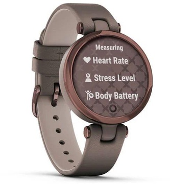 Garmin Lily Dark Bronze Bezel with Paloma Case and Italian Leather Band (010-02384-B0)