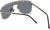 HBK Sexy Luxury Rimless Sunglasses Mirror (c4 black/grey)