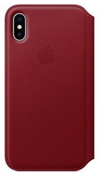 Apple iPhone X Leather Folio - PRODUCT RED (MRQD2)