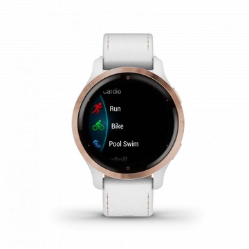 Garmin Venu 2S Rose Gold with White Leather Band (010-02429-23) (UA)
