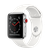 Apple Watch 42mm Series 3 GPS + Cellular Stainless Steel Case with Soft White Sport Band (MQK82)