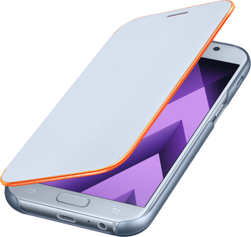 Samsung Neon Flip Cover for Galaxy A5 2017 A520 (EF-FA520PLEGRU) Blue