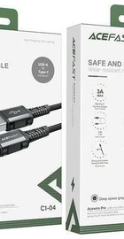 Acefast C1-04 Aluminium Alloy USB to USB-C Black