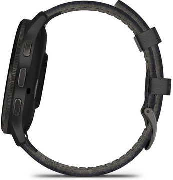Garmin Venu 3 Slate S. Steel Bezel w. Black Case and Leather Band (010-02784-52/02)