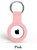 Apple AirTag Silicone Key Ring Pink