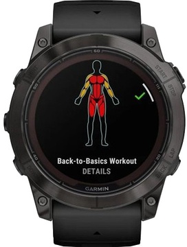 Garmin Fenix 7X Pro Sapphire Solar Carbon G. DLC Tit. with Black Band (010-02778-10/11/54)