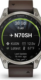 Garmin D2 Mach 2 47mm Titanium w. Oxford Brown Leather Band (010-02904-30/31)