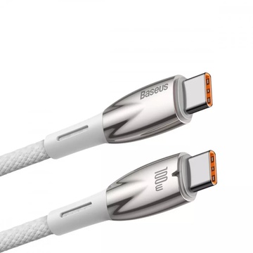 Baseus Glimmer Series Fast Charging Type-C 100W (2m) White