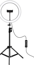 Puluz Ring USB LED lamp 11.8"+ tripod 1.1m (PKT3056B)