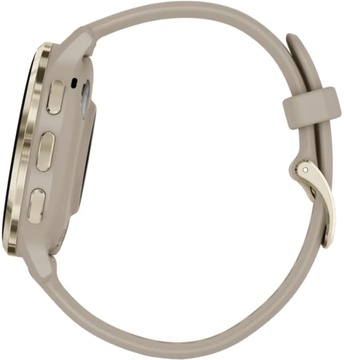 Garmin Venu 3S Soft Gold S. Steel Bezel w. French Gray Case and S. Band (010-02785-02)