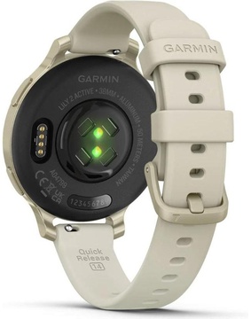 Garmin Lily 2 Active Lunar Gold with Bone Silicone Band (010-02891-00)