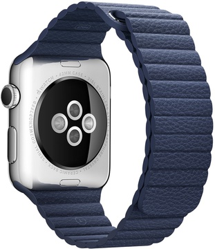 Apple Watch 38mm/40mm/41mm/42mm Leather Loop Dark Blue (high copy)