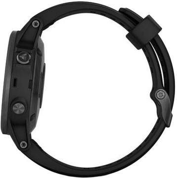 Garmin Fenix 5S Plus Sapphire Black with Black Silicone (010-01987-78)