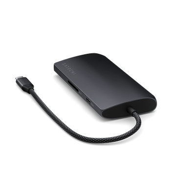 Satechi USB-C Multiport Adapter 8K with Ethernet V3 Midnight (ST-P8KED)