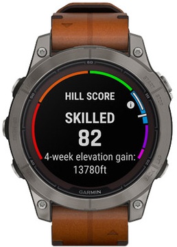 Garmin Fenix 7 Pro Sapphire Solar Titanium with Chestnut L. Band (010-02777-30)