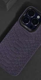 WAVE Kajsa Snake Pattern Deep Purple for iPhone 14 Pro Max