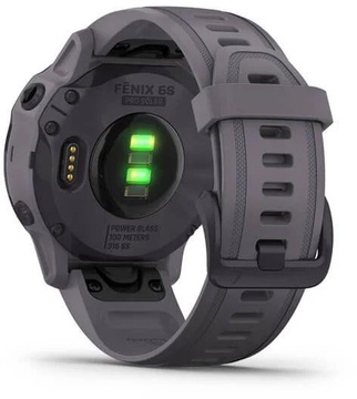 Garmin Fenix 6S Pro Solar Edition Amethyst Steel with Shale Gray Band (010-02409-15)