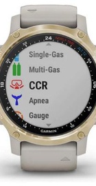 Garmin Descent Mk2S Light Gold with Light Sand Silicone Band (010-02403-01)