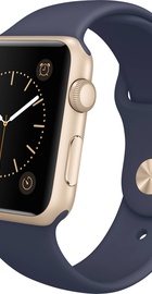 Apple Watch Sport 42mm Gold Aluminum Case with Midnight Blue Sport Band (MLC72)