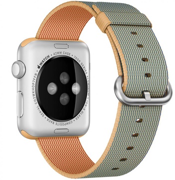 Apple Woven Nylon for Watch 42mm/44mm/45mm/46mm/49mm Gold/Royal Blue (MMA02)