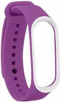 Xiaomi Silicone Mi Band 3/4 Purple/White