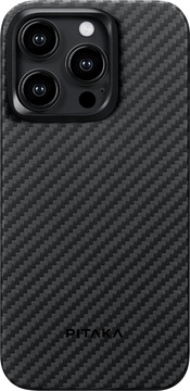 Pitaka MagEZ Case 4 Twill 1500D for iPhone 15 Pro Black Grey (KI1501P)