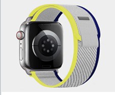 Apple Trail Loop Band for Watch 42mm/44mm/45mm/49mm Grey-Blue-Yellow (high copy)