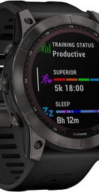Garmin Fenix 7X Sapphire Solar Carbon Gray DLC Titanium with Black Band (010-02541-10/11/34)