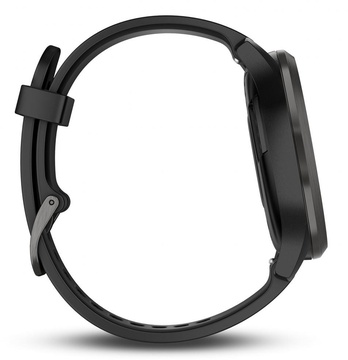 Garmin Vivomove HR Black with Black Silicone Band (010-01850-11)