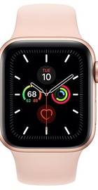Apple Watch Series 5 GPS + Cellular 40mm Gold Aluminum Case with Pink Sand Sport Band (MWWP2)