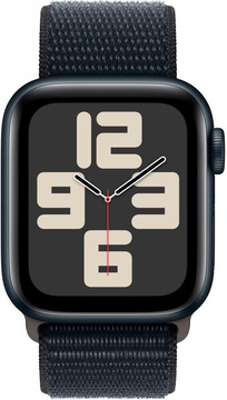Apple Watch SE 2 GPS 40mm Midnight Aluminium Case with Midnight Sport Loop (MRE03)
