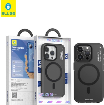 Blueo Dual Color Phone Case for iPhone 15 Pro Max with MagSafe Black