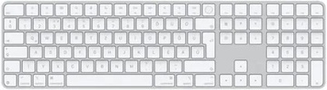 Apple Magic Keyboard with Touch ID and Numeric Keypad for Mac with Apple silicon USB-C White Keys (MXK73)
