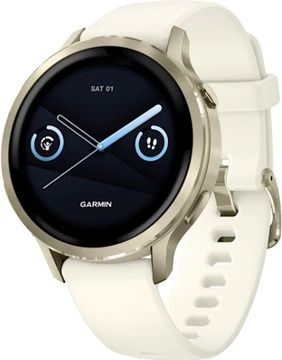 Garmin Venu 4 41 mm Lunar Gold with Bone Silicone Band (010-03013-00)