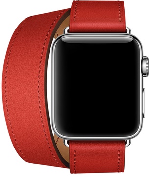 Apple Watch Hermes Barenia Leather Double Tour Regular 38mm/40mm/41mm/42mm Capucine (MMNX2)