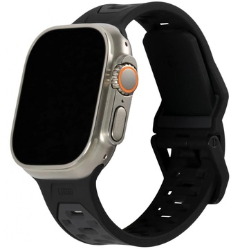URBAN ARMOR GEAR for Apple Watch Ultra 49/45/44/42mm - Civilian Silicone New Graphite/Black (194002114032)