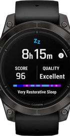 Garmin Epix Pro Gen 2 Sapphire 47mm Carbon G. DLC Tit. with Black Band (010-02803-10/11)